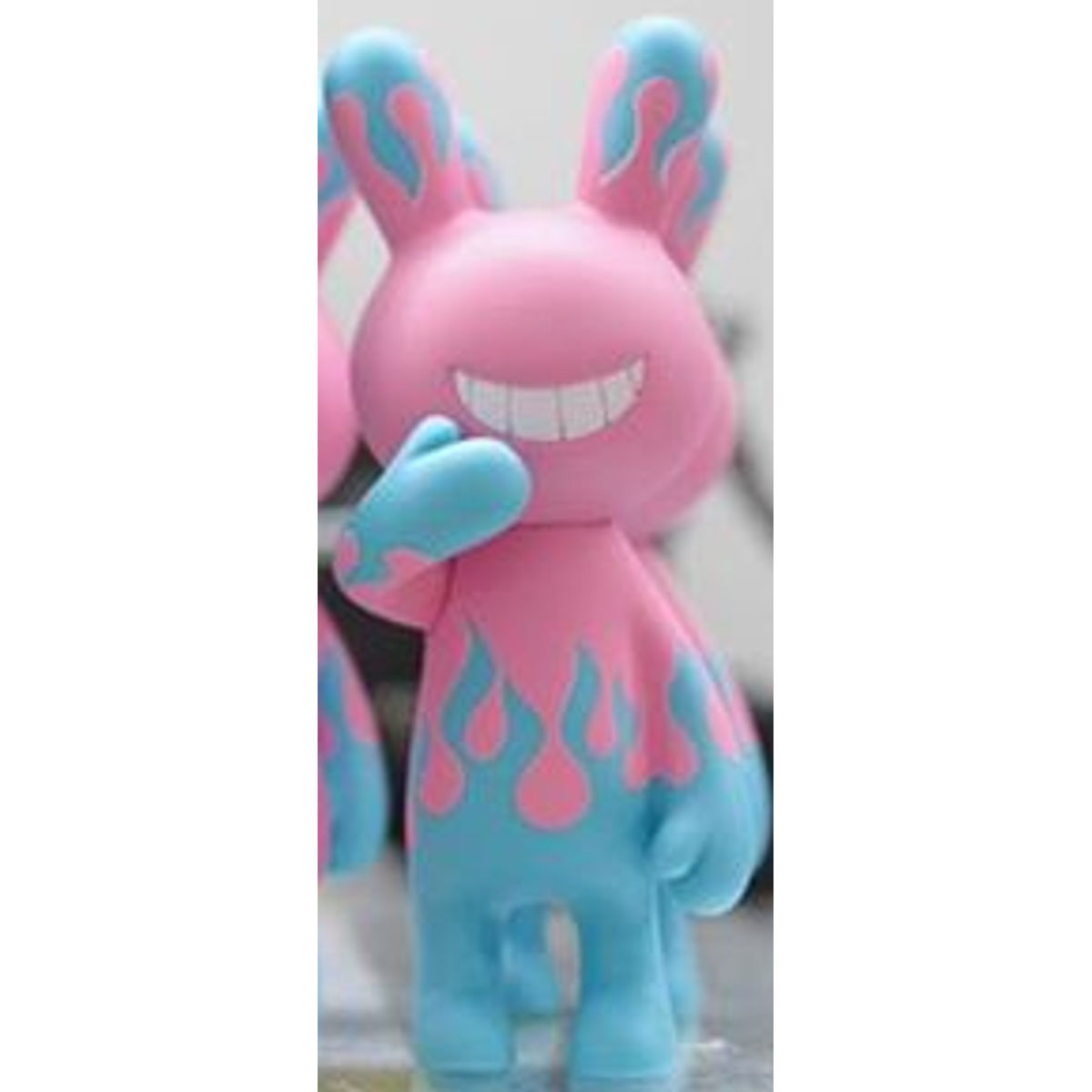 BLACK RABBIT - FIRE PATTERN Ver. - Soft Pink/Blue