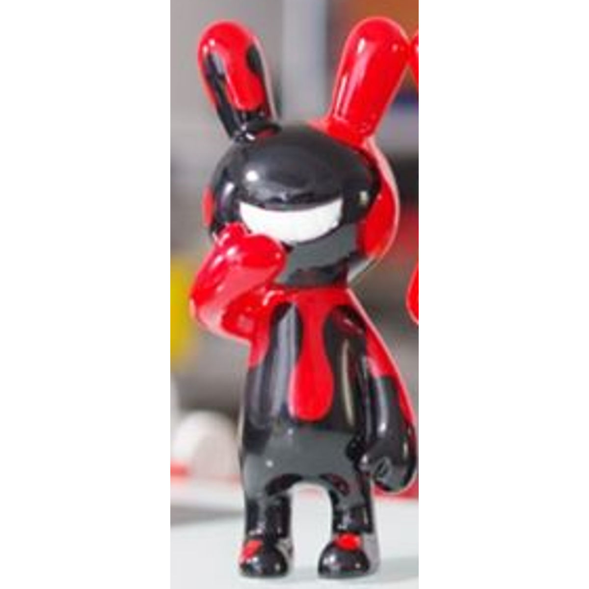 BLACK RABBIT - Drip pattern VERSION - red