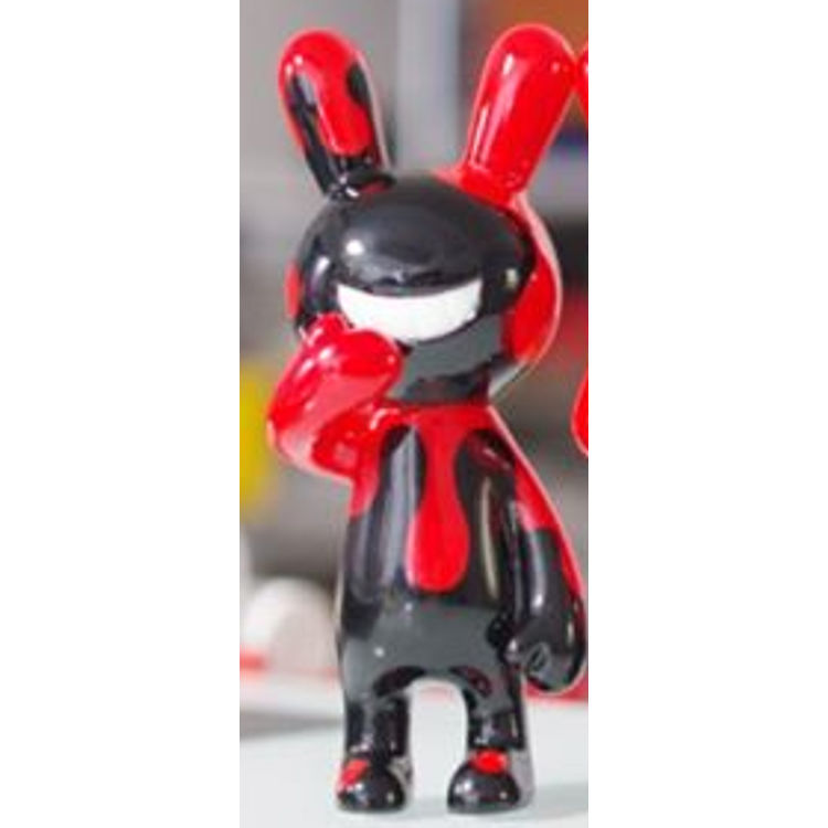 BLACK RABBIT - Drip pattern VERSION - red by Tadayuki Iwa (Black Rabbit)