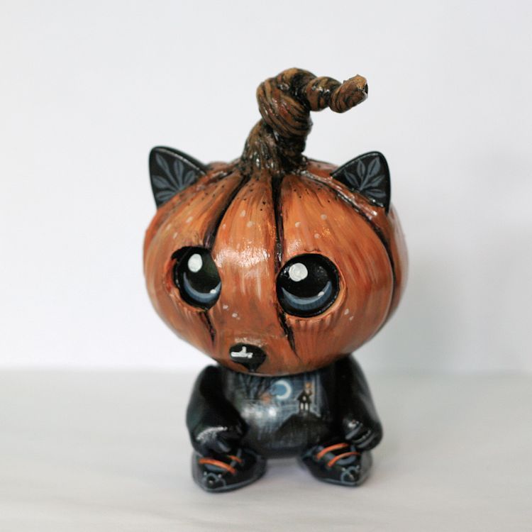 MOODY PUMPKIN HEAD by Rebecca Hesla