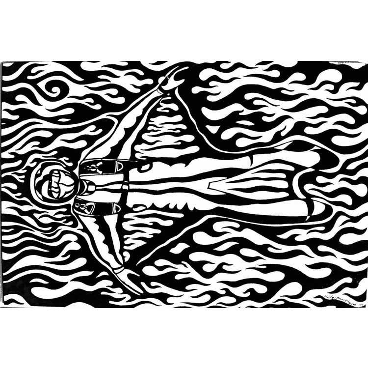Black and White Birdman by Frootkake (Kelly Green H-Baum)