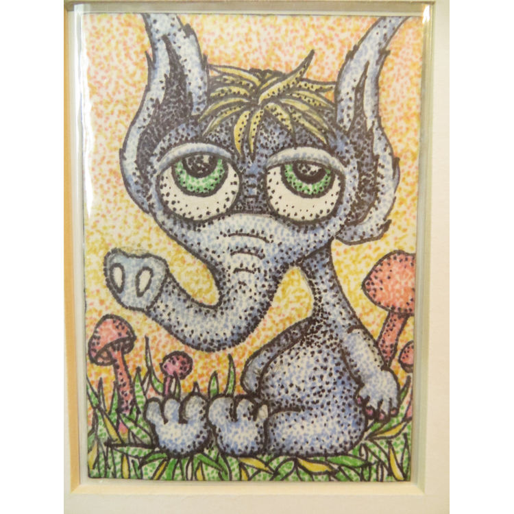 ig Eyed Sad Elephant Freak Doody Head by Frootkake (Kelly Green H-Baum)