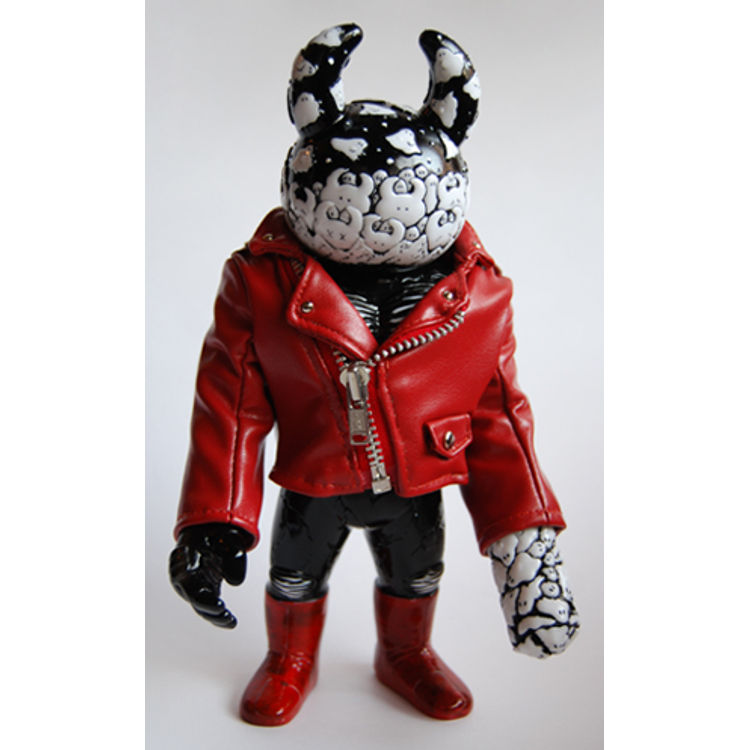 Real Uamou CHAOS WARRIORS - red leather jacket by Real X Head (Mori Katsura)