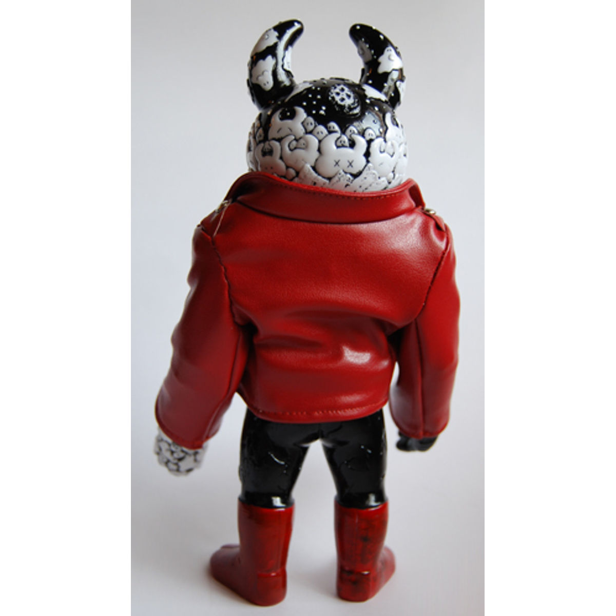 Real Uamou CHAOS WARRIORS - red leather jacket