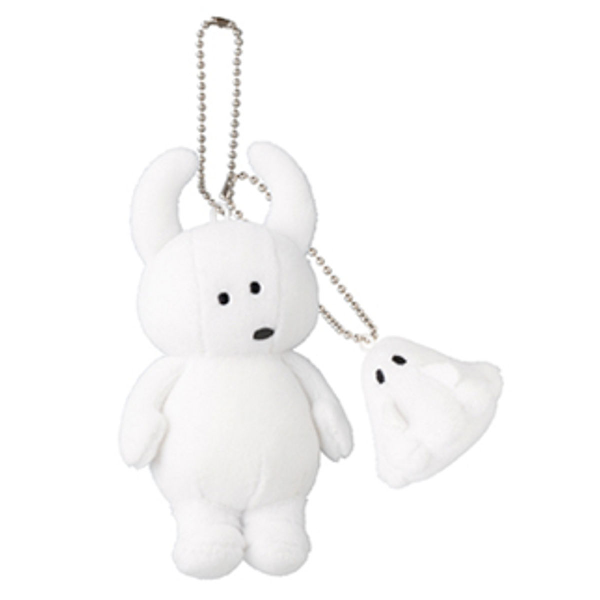 UAMOU w/ Boo MASCOTTE KEYHOLDER - white