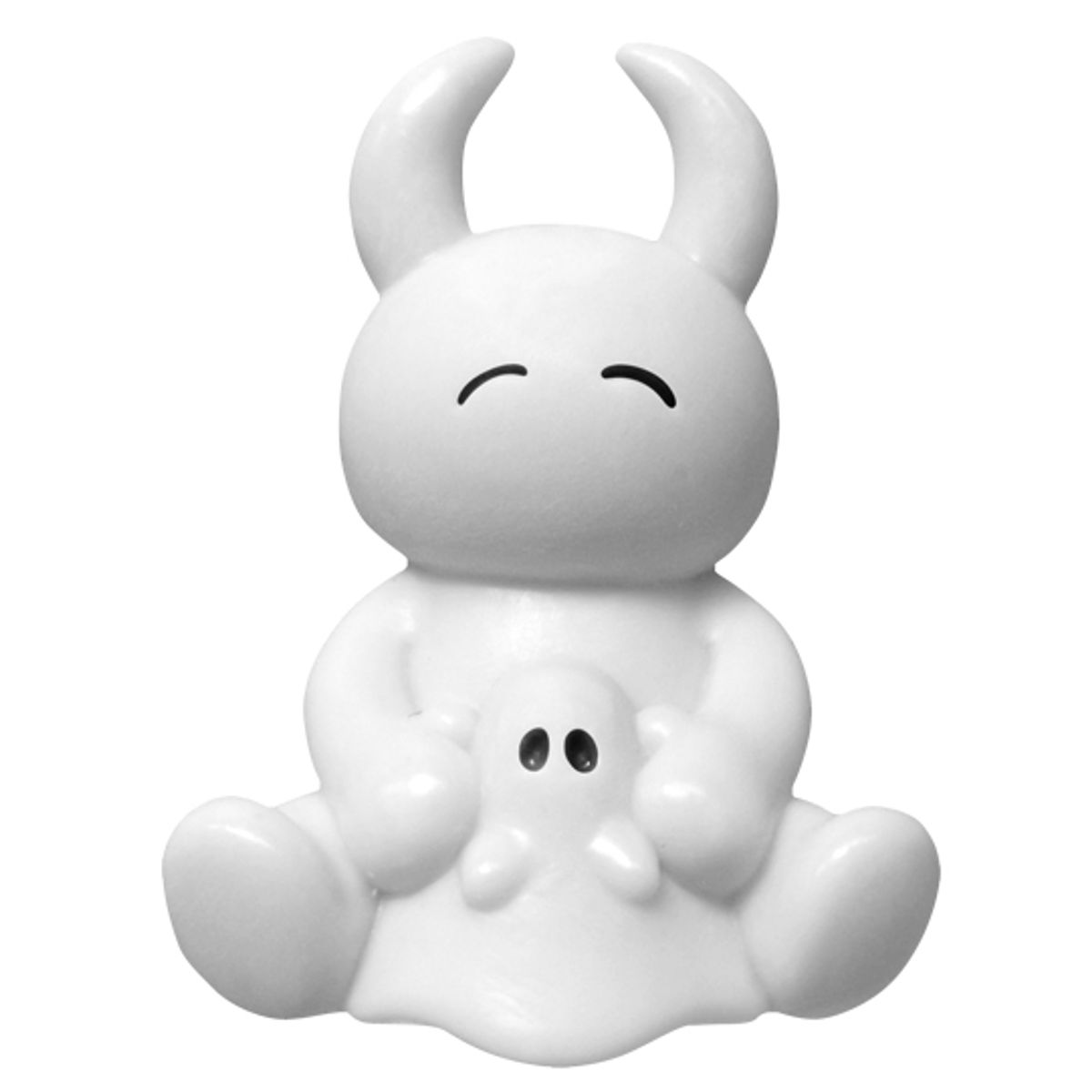 UAMOU CAPSULE TOY - white Uamou & ghost-chan smiling