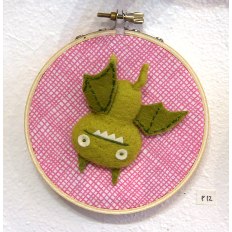 Flightless Ice-Bat Brooch by Hine Mizushima