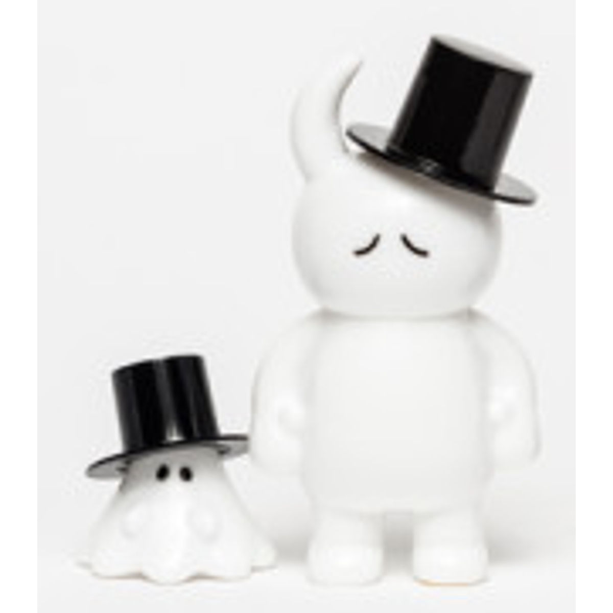 Mr. Uamou w/ Mr. Boo - white sad