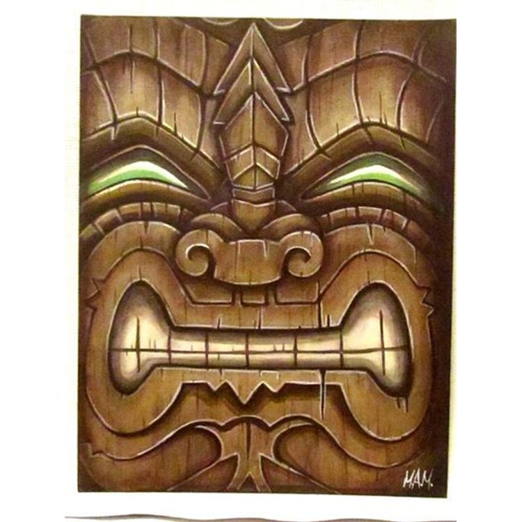 Original Tiki Painting by NEMO (Mike Mendez)