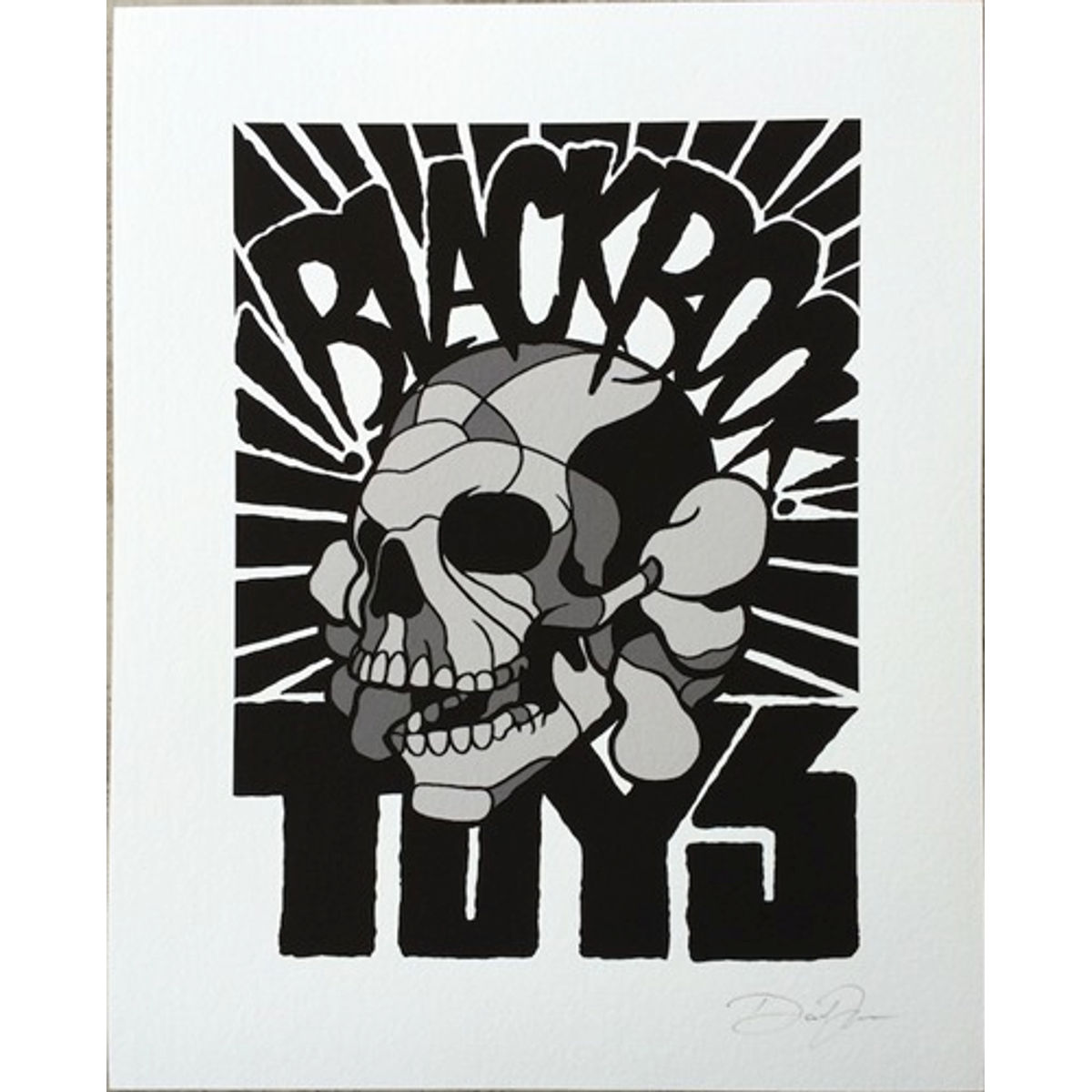 David Flores x Blackbook Toy – BBT Skull Giclee Print