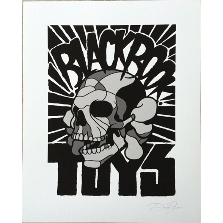 David Flores x Blackbook Toy – BBT Skull Giclee Print by David Flores