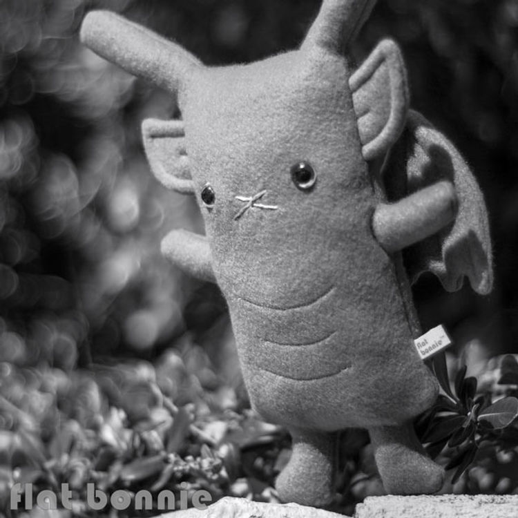Flat BunGoyle the Gargoyle Bunny Plush by Flat Bonnie