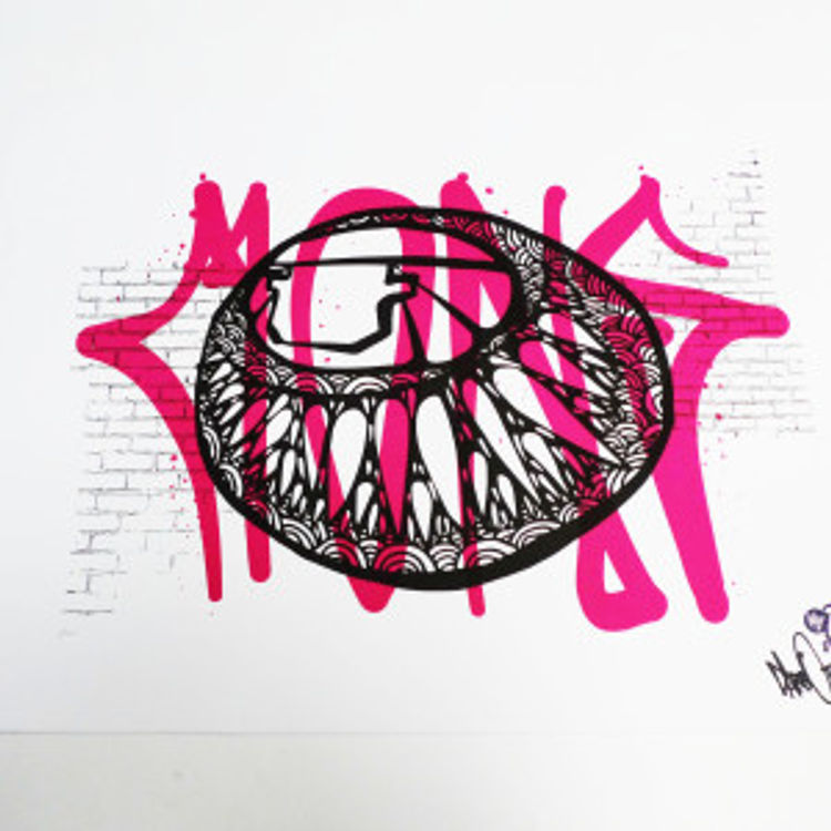 Monster Silkscreen Poster by Darbotz (Rain Rosidi)