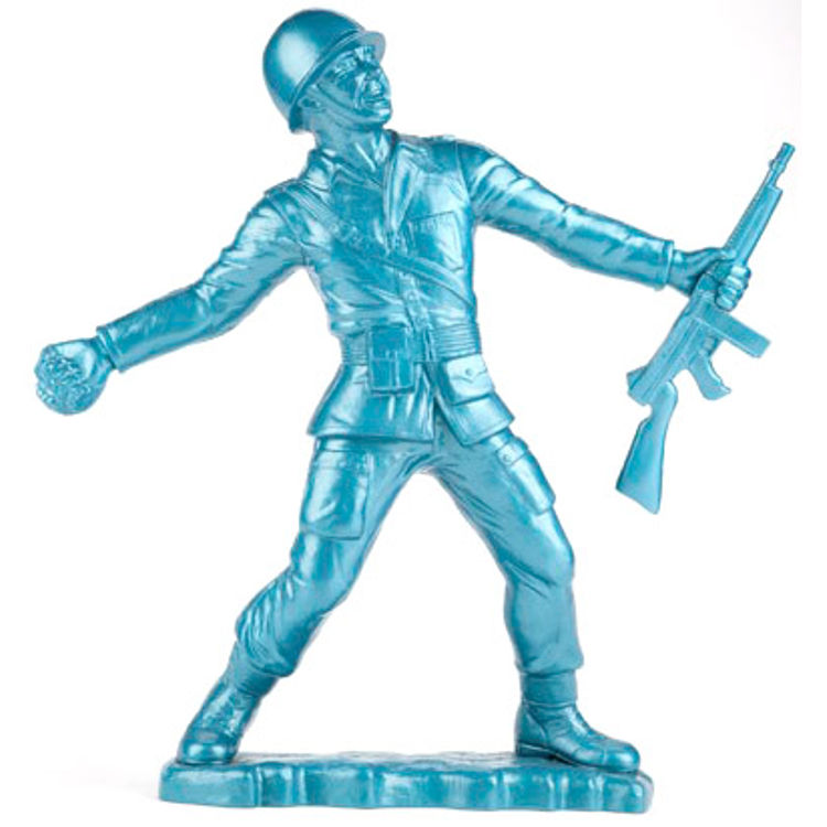 Big Army Man - Blue by Frank Kozik