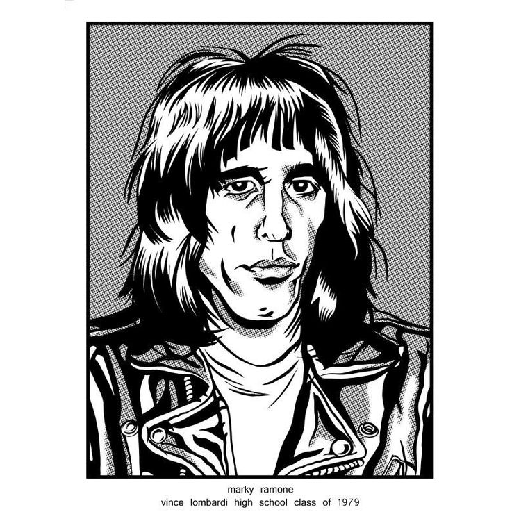 Marky Ramone Vince Lombardi High School Class of 1979 by Brian Crabaugh