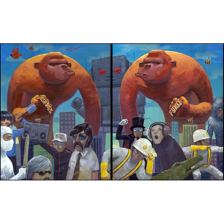 Brass Monkey vs Funky Monkey by Aaron Jasinski