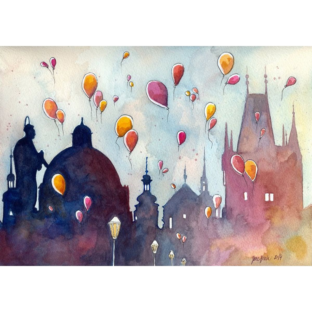 Balloons at Charles Bridge