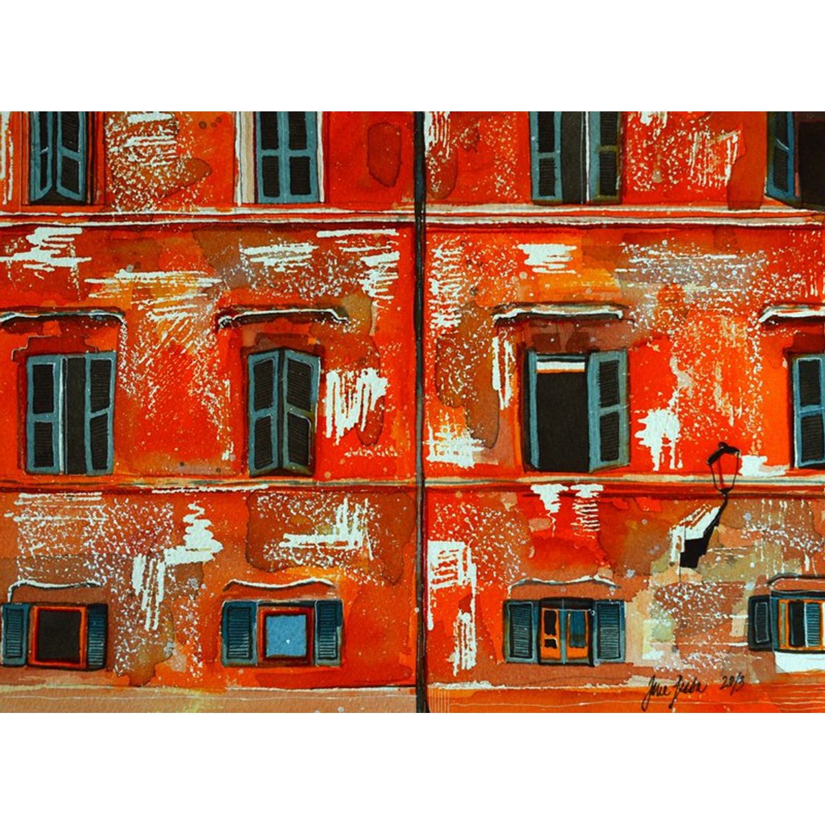 Wall I, Orange