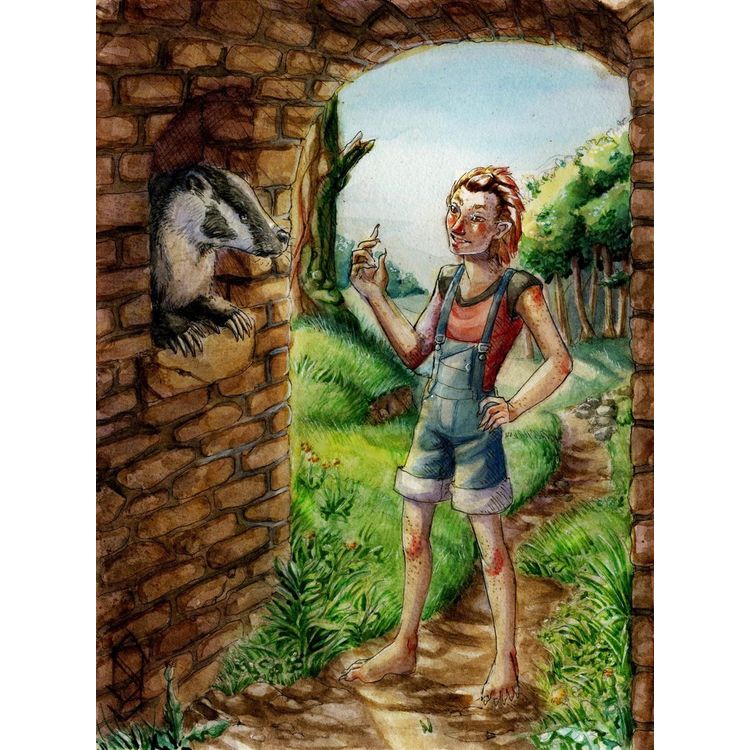 Talking with the Church Badger by EccentricTeatime (Sammy Odette Jacobson)