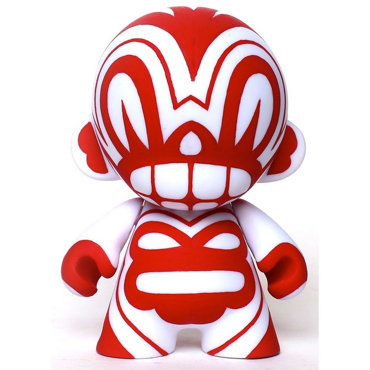 Sketch Totem Mini Munny - Red/White by Reactor-88 (Ryan Crippen)