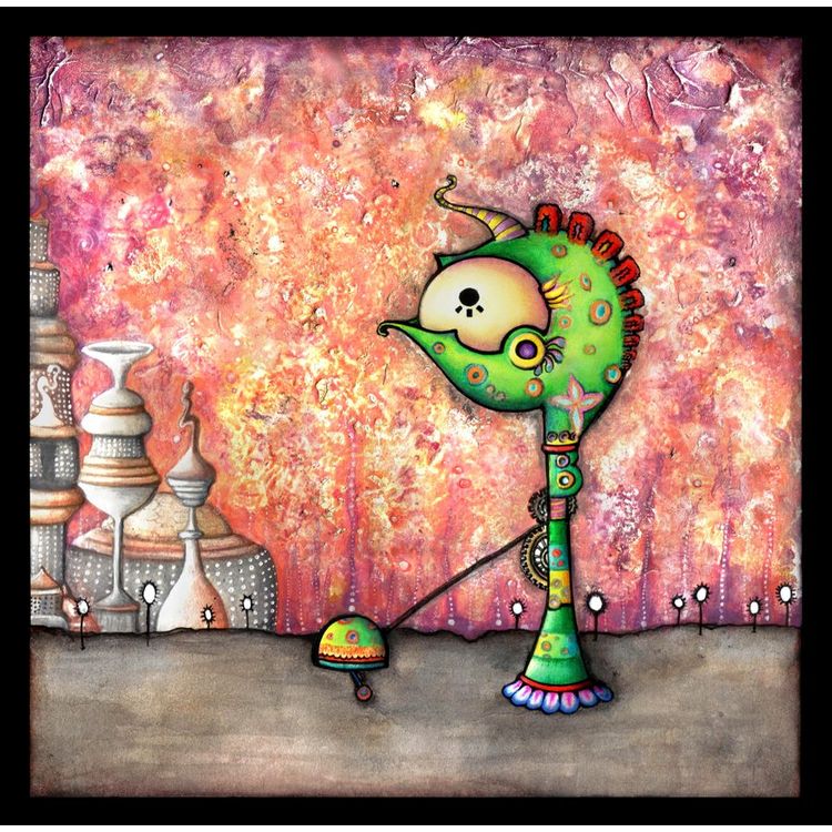 Walking The Dog by Simanion Art