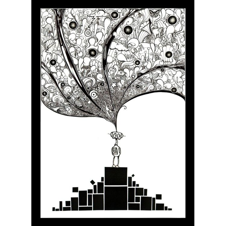 Think Outside The Square by Simanion Art