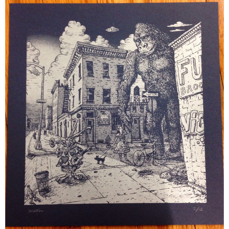 "Sunset in Brooklyn" Blue Variant by David Welker