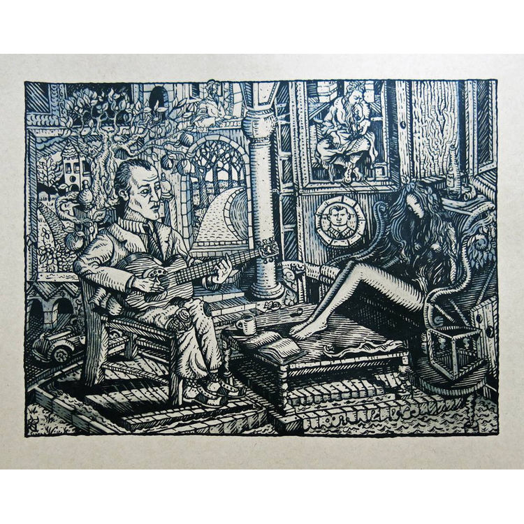The Guitar Player by David Welker