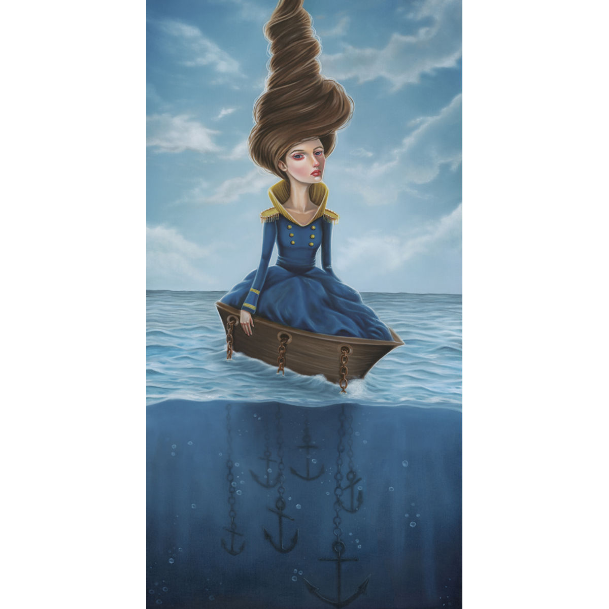 you will see her 3 miles out