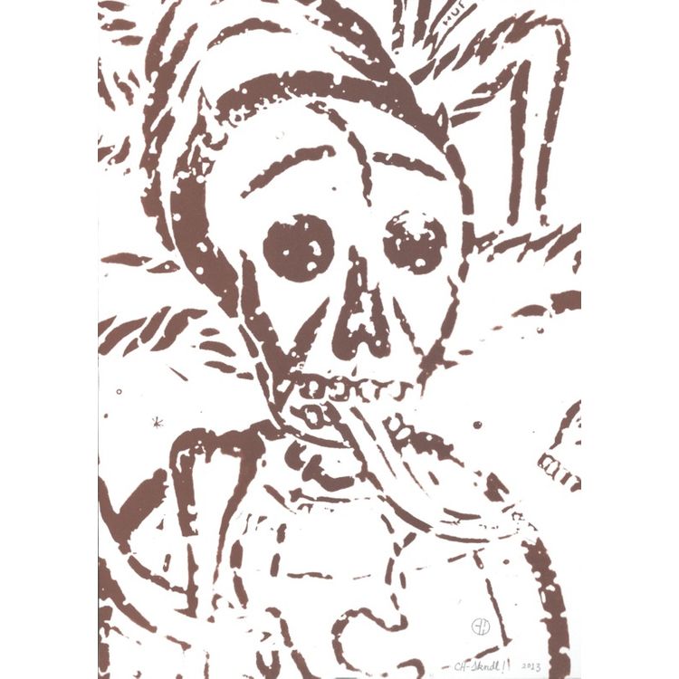 Skeleton on the World by CHema Skandal!