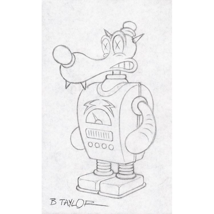 Wolf Robot Drawing by Candykiller (Brian Taylor)