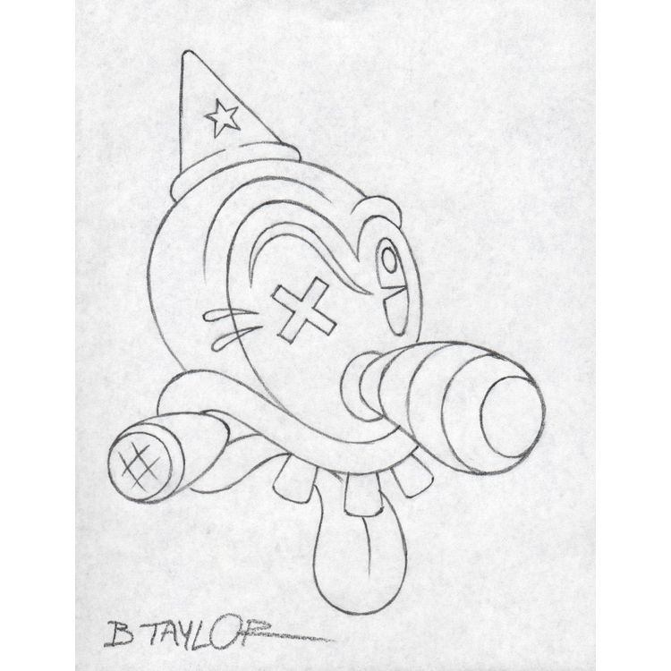 Clown with Tongue Out Drawing by Candykiller (Brian Taylor)