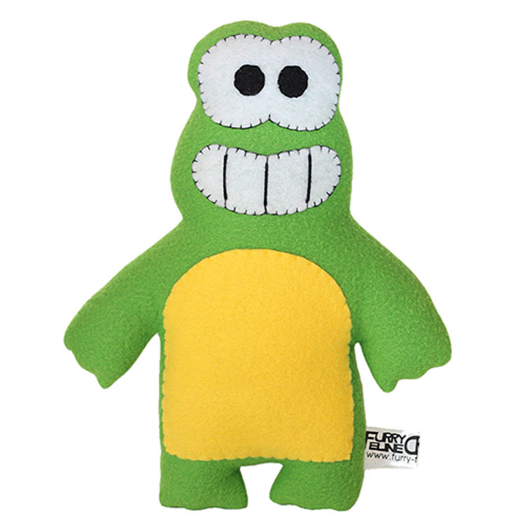 Ribbit the Frog Plush 12" Classic by Furry Feline Creatives