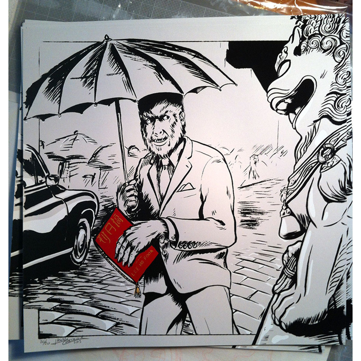 WEREWOLVES OF LONDON SILK SCREEN PRINT