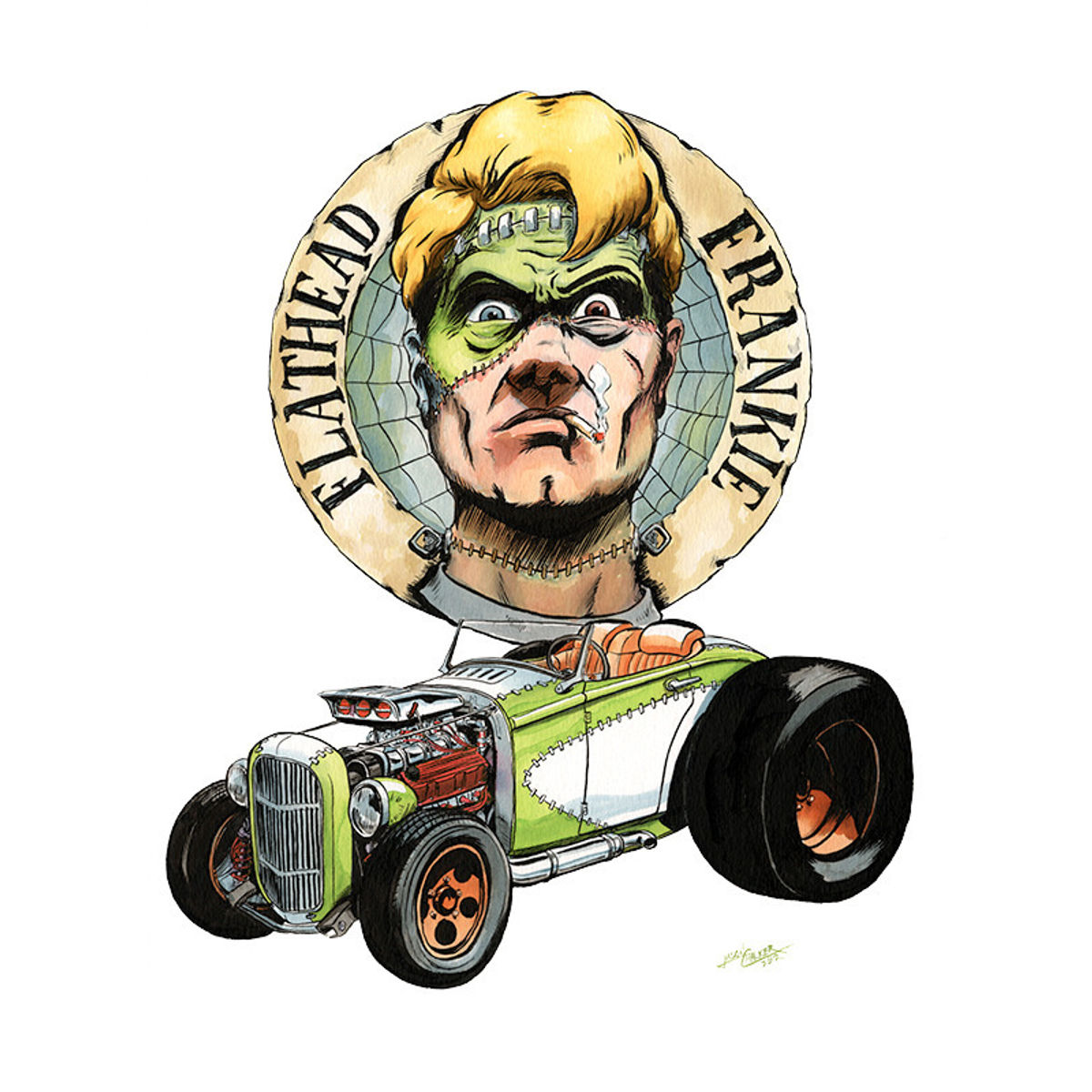 FLATHEAD FRANKIE- ORIGINAL ART