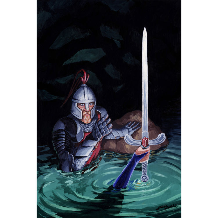 KNIGHT OF SWORDS: ORIGINAL ART by ManlyArt (Jason Chalker)