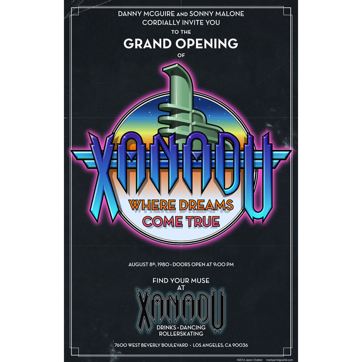 XANADU GRAND OPENING POSTER
