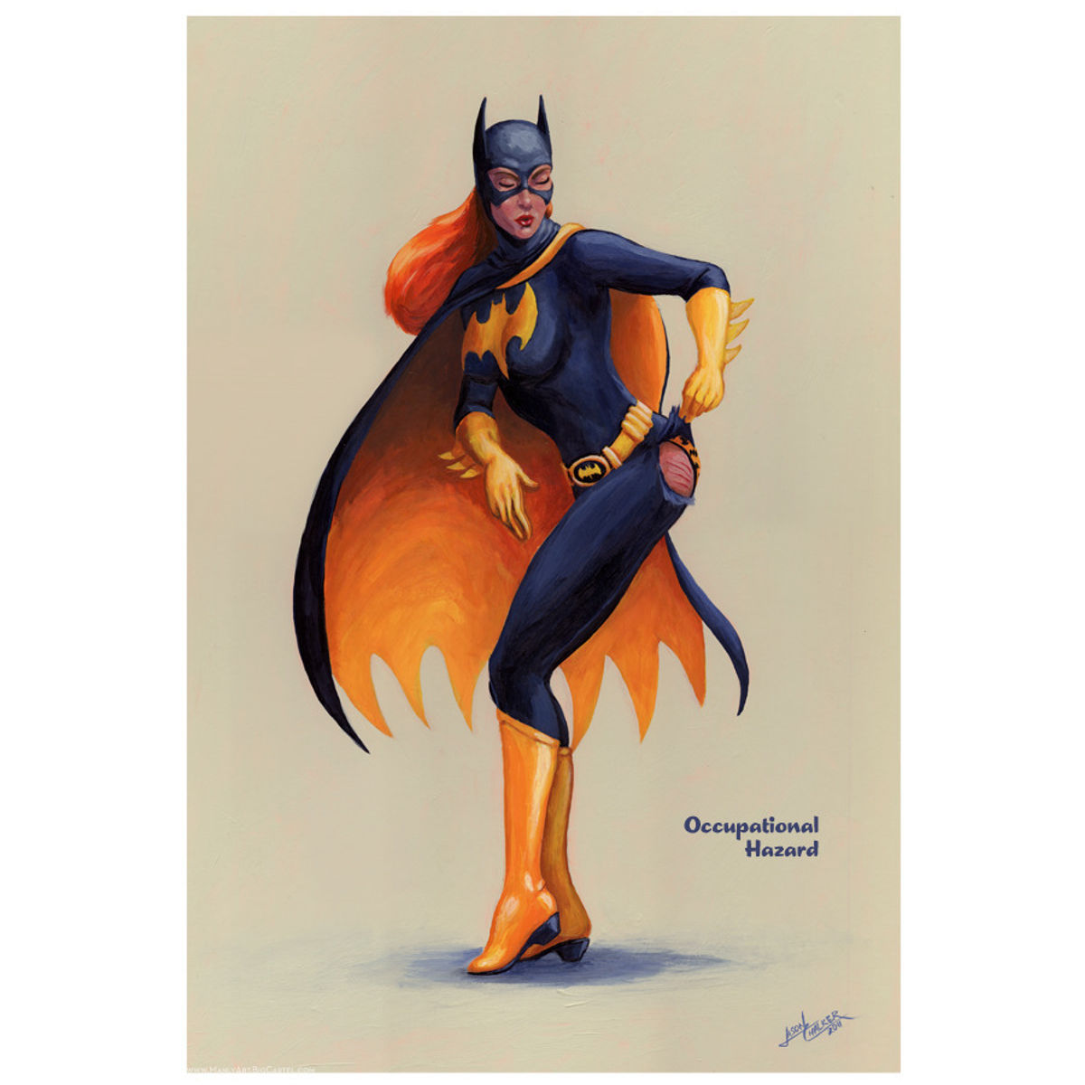 BATGIRL- OCCUPATIONAL HAZARD PIN-UP