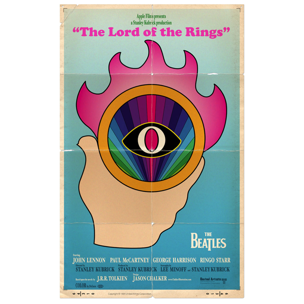 KUBRICK/BEATLES LORD OF THE RINGS PRINT