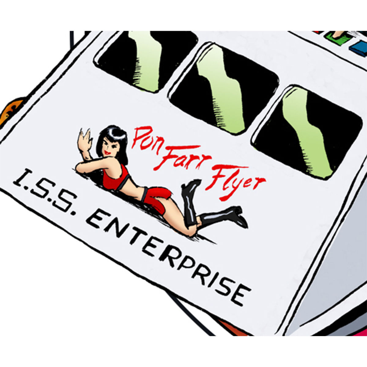 EVIL SPOCK- PON FARR FLYER PRINT