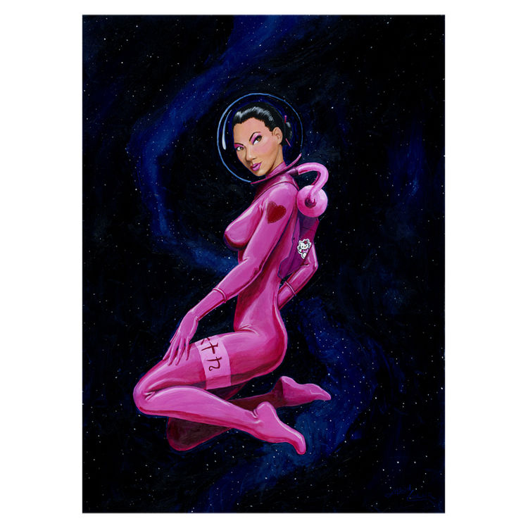 COSMIC GIRL PRINT by ManlyArt (Jason Chalker)