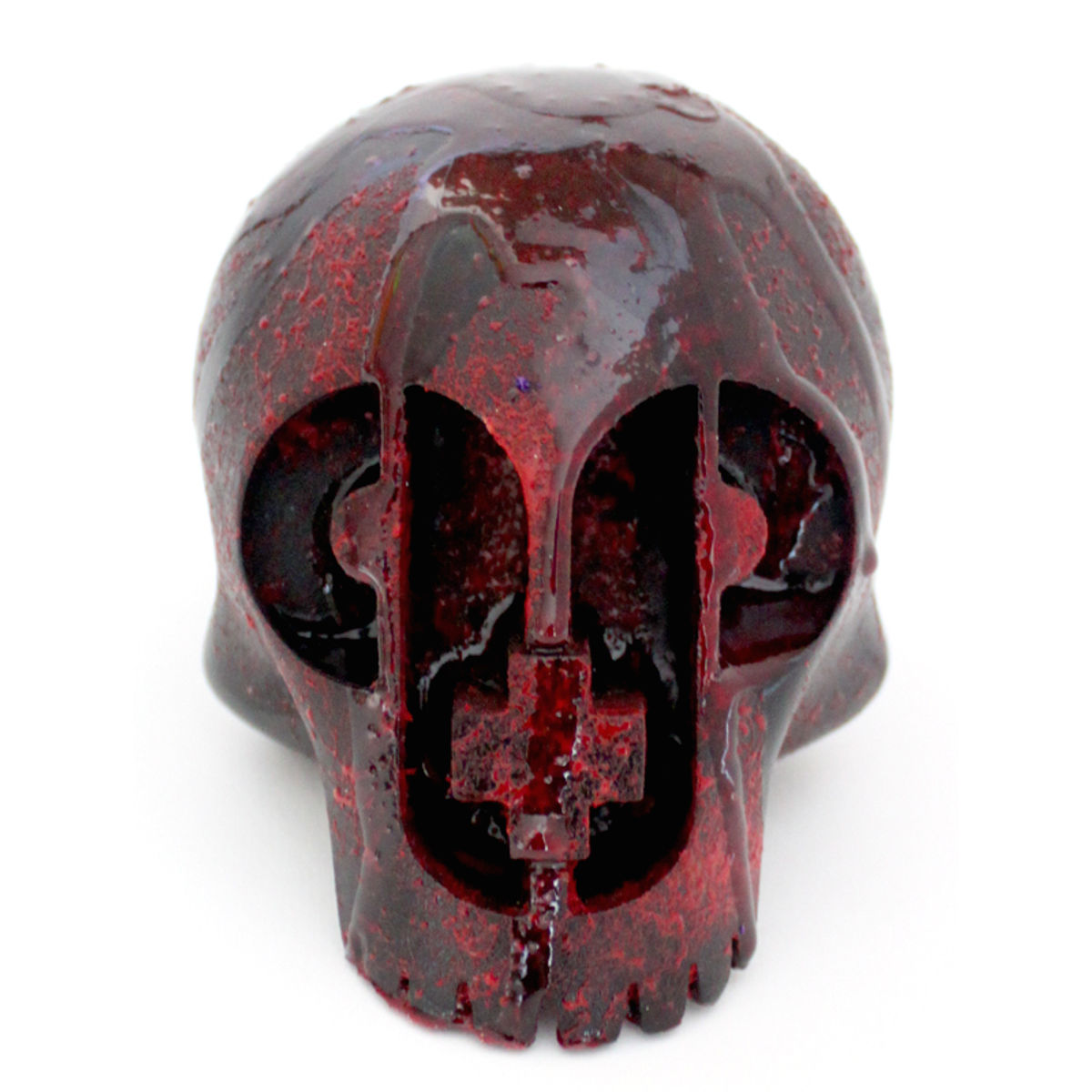 Bludgeoned Paper + Plastick Skull