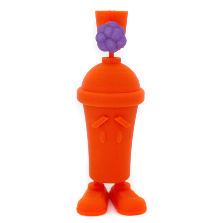 Graffiti-Bot (Orange Clutter Gallery Edition) by ClarkR (Clark Rotharmel)