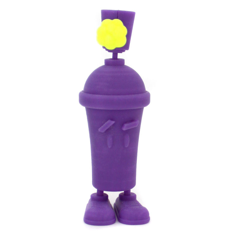 Graffiti-Bot (Purple Clutter Gallery Edition) by ClarkR (Clark Rotharmel)