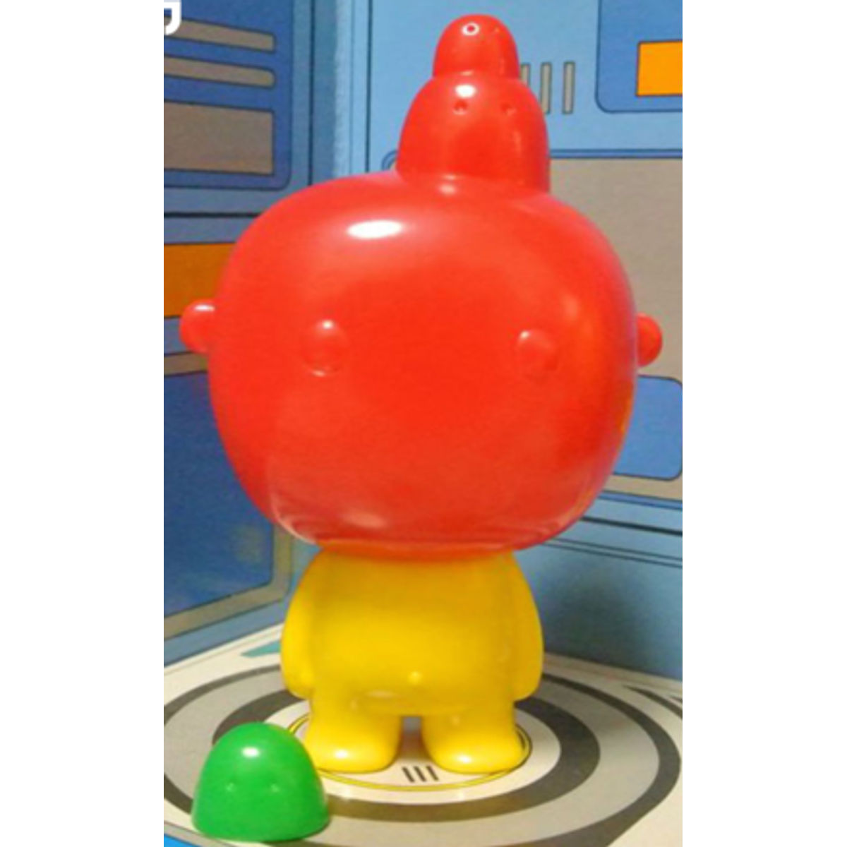 THE BOY and THE GHOST playset - Red Head Yellow Body Green Soul