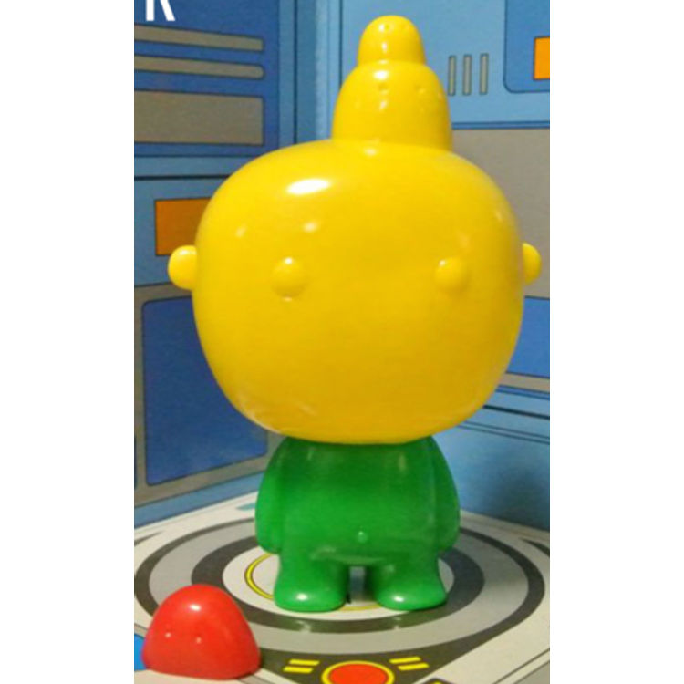 THE BOY and THE GHOST playset - Yellow Head Green Body Red Soul by Rolito