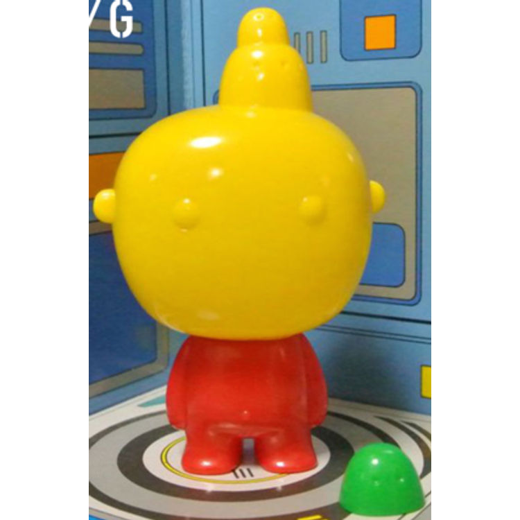 THE BOY and THE GHOST playset - Yellow Head Red Body Green Soul by Rolito