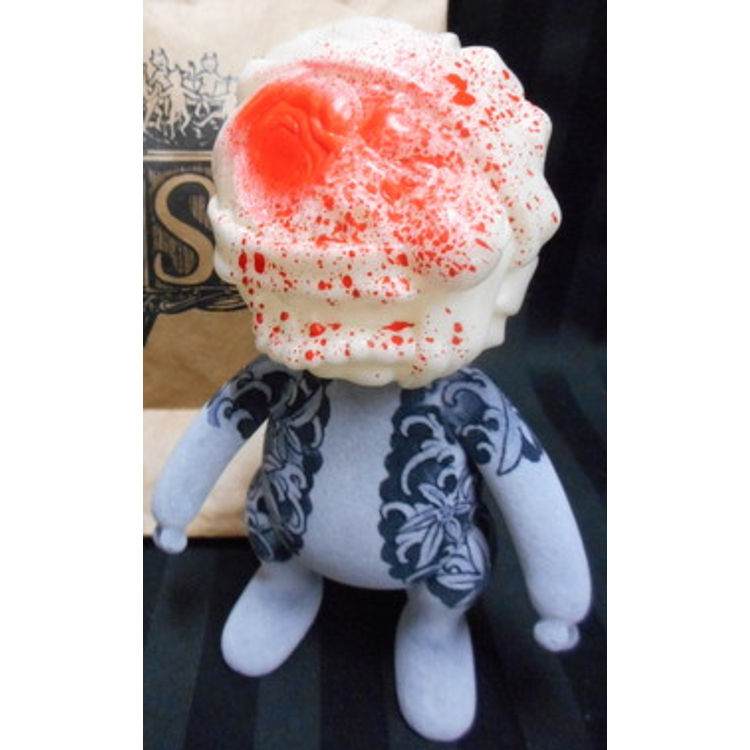 GANJI OBAKE DOG - MIKIRI BLACK SCALE (BLOOD SPLATTER VER.) Variant by Three Tides Tattoo (Hirakawa Hiroshi)