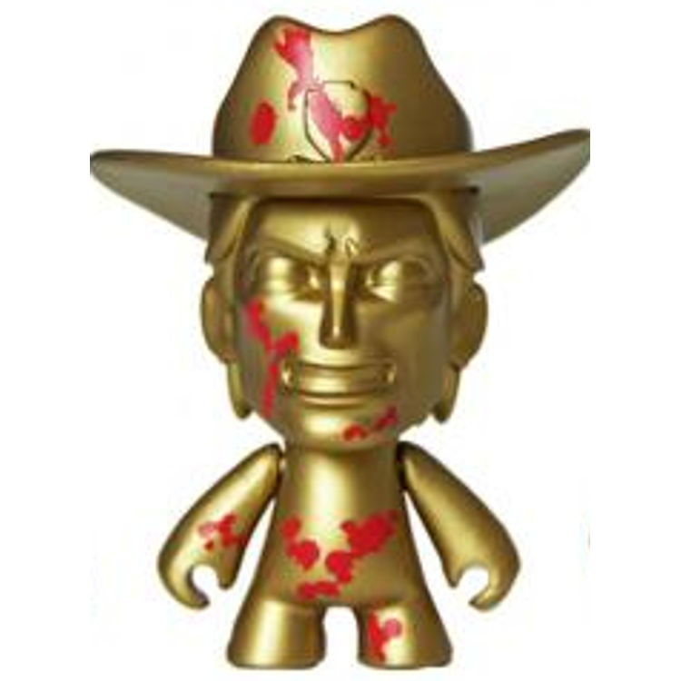 Rick Grimes - Gold Blood Splattered by Scott Wetterschneider