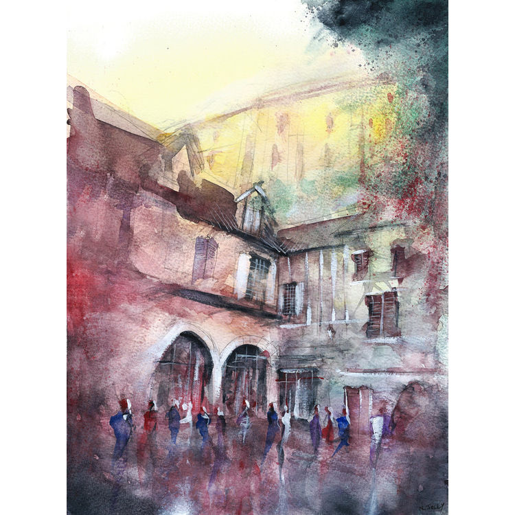 Les maisons sur la falaise by Nicolas Jolly